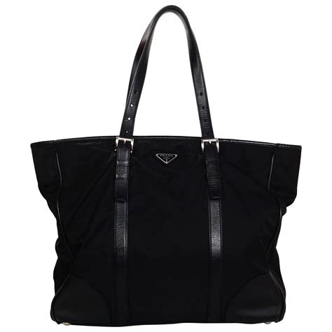 prada black tessuto nylon document tote|prada nylon shopper tote.